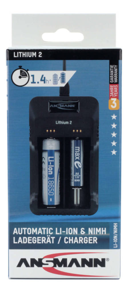 Laturi Litium 2 Ansmann - Paristot - 4013674109531 - 1