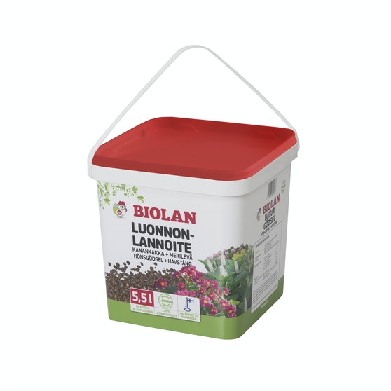 Luonnonlannoite Biolan 5,5 L pakki - Puutarhalannoitteet - 6411960054561 - 2