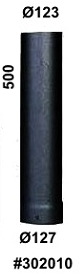 Narvi Yhdyshormin jatko Ø119/123 x 500mm - Savupiiput ja hormit - 6418530320101 - 1