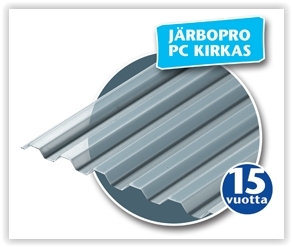 Valokate JärboPro PC trapetsi kirkas 3,0 - Valokatteet ja kennolevyt - 7290103120061 - 1