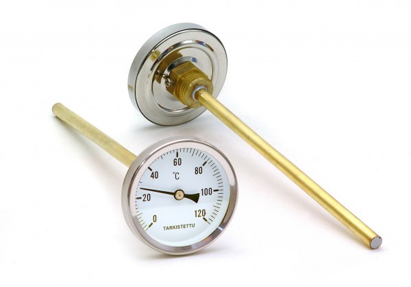 Varaajamittari ø63 0-120° C L=200 mm - Kiinteistötarvikkeet - 4513291 - 1