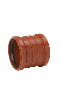 Viemärin kaksoismuhvi 160 PP - Viemäriputken osat - 6414908428011 - 1