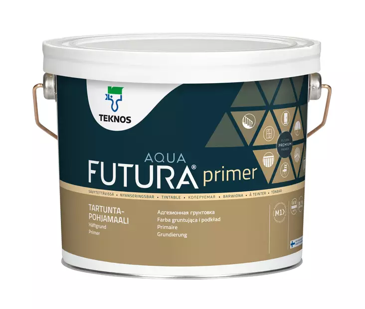 Futura Aqua Primer 3 2,7l PM3 - Kalustemaalit, ikkunamaalit ja ovimaalit - 6414621044451 - 2