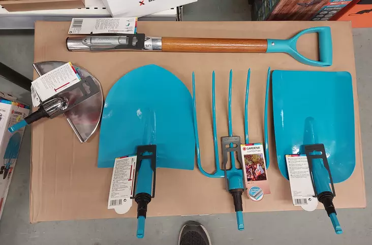 Gardena puutarhatyövälinesetti - Lapiot, kuokat ja talikot - 1000023801 - 1