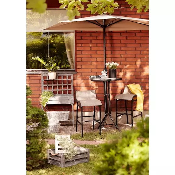 Kasvipöytä ritilällä+ puuhylly - Ulkoruukut - 6405422833191 - 1