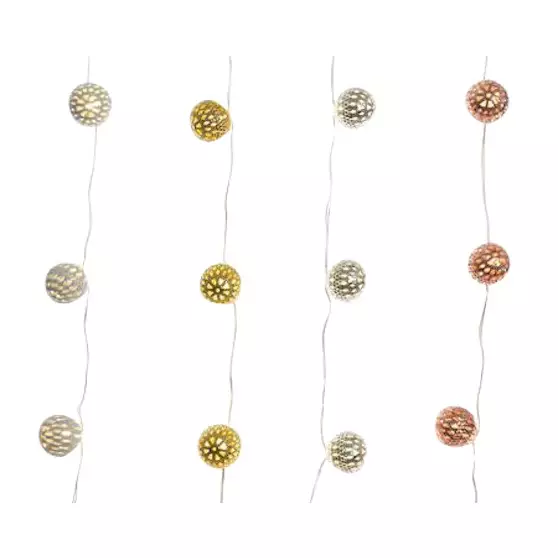 Led-valosarja metallipallot 110cm - Sisäjouluvalot - 8718532524421 - 1