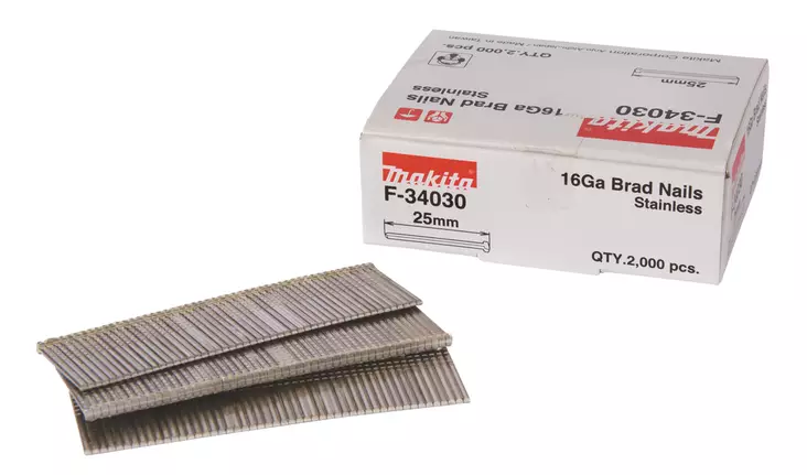 MAKITA Dyckert naula 1,6 x 25 mm, 16Ga - Viimeistelynaulat - 088381294591 - 1
