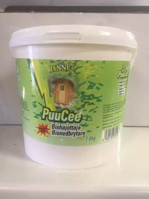 PuuCee Biohajottaja 1,8 kg - Kuivikekäymälän lisätarvikkeet - 5060190640931 - 2