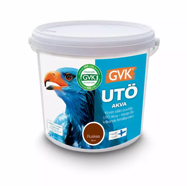 Utö Akva puuöljy ruskea 0,9 L - Terassiöljyt, puuöljyt ja kalusteöljyt - 6419726403431 - 1