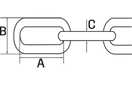 Pitkälenkkiketju 5x36x20mm kuumasinkitty - Ketjut ja kettingit - 6438313601302 - 2