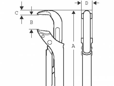 Putkipihdit Ergo 1410 Bahco - Putkipihdit ja putkentaivuttimet - 7314150106332 - 2