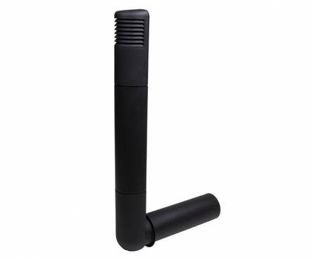 Tuuletuspaalu VILPE Ross 125 musta - Huippuimurit ja tarvikkeet - 6410457903122 - 1