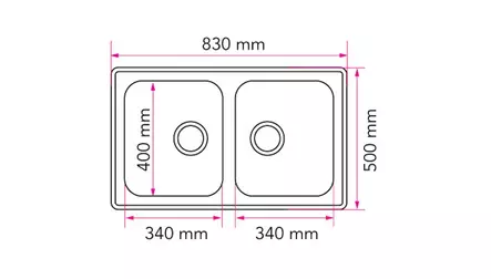 Allas Stala Lyria L40-40 rst - Keittiöaltaat - 6417791138562 - 2