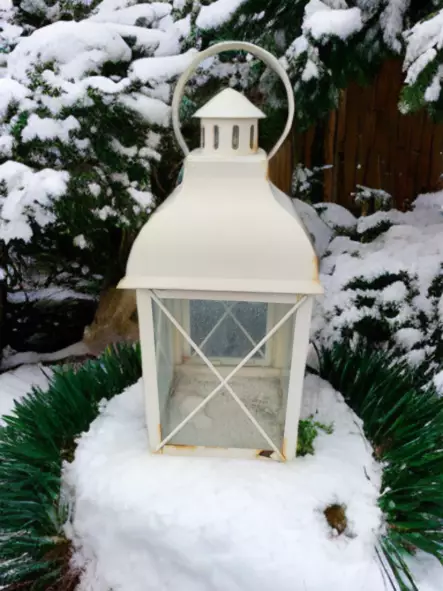 Lyhty Valkoinen 39cm - Kynttilät, lyhdyt ja ulkotulet - 546543543543522 - 1