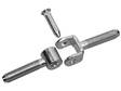 Pulttisarana Pisla m8x35 sinkitty 2kpl - Saranat - 6414671039872 - 1