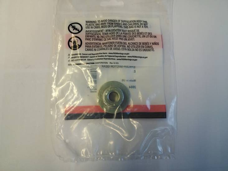 1728122SM Spacer-Sector Gear 0. - Muut Murray varaosat - 024847543902 - 1