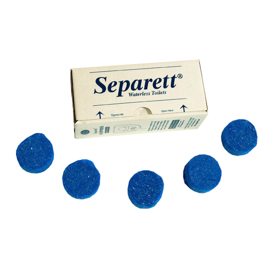 Biotabletti Separett 5 kpl - Kuivikekäymälän lisätarvikkeet - 7393553710292 - 1