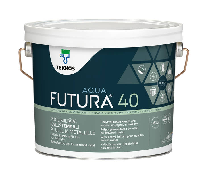 Futura Aqua 40 Kalustemaali 2,7l - Kalustemaalit, ikkunamaalit ja ovimaalit - 6414621020202 - 2