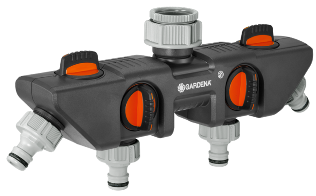 Gardena OGS-jakoventtiili 4 ulostuloa - Letkuliittimet - 4078500819442 - 1