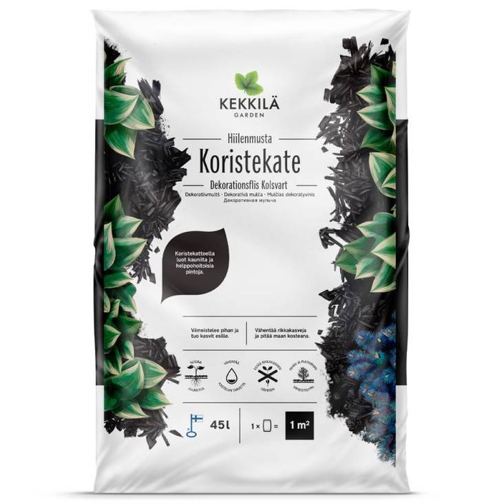 Kekkilä Koristekate Hiilenmusta 45 l - Katteet - 6433000100922 - 2