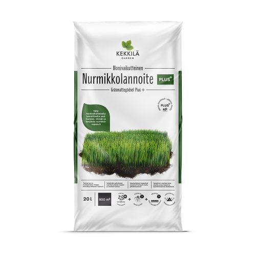 Kekkilä Nurmikkolannoite Plus+ 20 L - Puutarhalannoitteet - 6433000623612 - 1