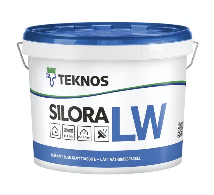 Kevyttasoite Silora LW 10l märkätiloille - Valmistasoitteet ja kitit - 7318740017862 - 1