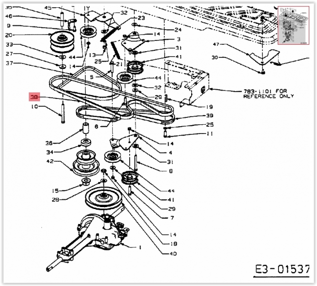 Kiilahihna MTD 754-0453 - MTD kiilahihnat - 4049582243302 - 1