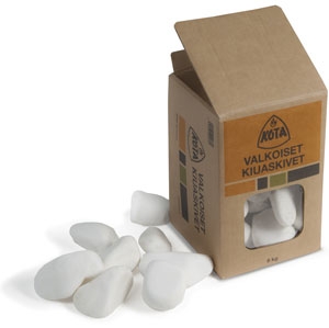 Kiuaskivi Valkoinen Ø 5-10 cm 10 kg - Kiuaskivet - 6417810162462 - 1