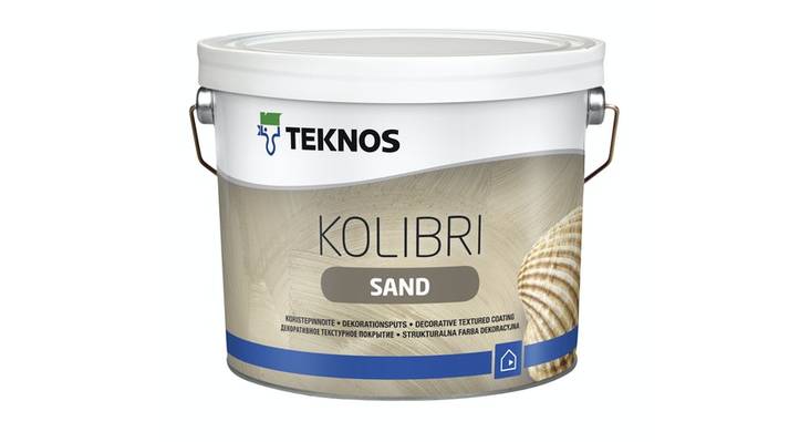 Kolibri Sand Koristepinnoite 2,5l - Liitutaulumaalit ja efektimaalit - 6414621015482 - 1