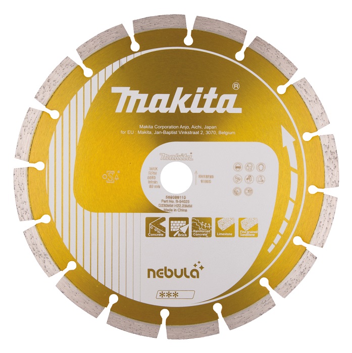 Makita Timanttikatkaisulaikka 230x22,23mm B-54025 - Timanttilaikat - 88381476522 - 1