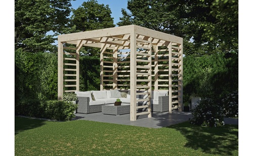 Pergola Lillesand 9,0m² - Aitat ja vierasmajat - 4018211760572 - 1