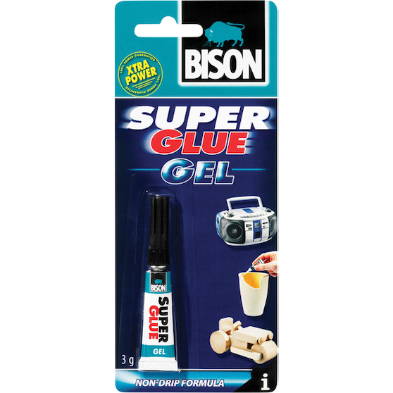 Pikaliima Bison Super Glue Gel 3g geelim - Pikaliimat - 8710439113562 - 1