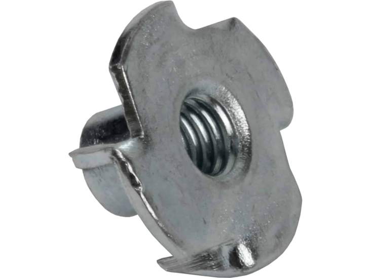Pisla lyöntimutteri 336/M8 teräs 4 kpl - Karmiruuvit, kalusteruuvit ja koolausruu - 6414675102992 - 1