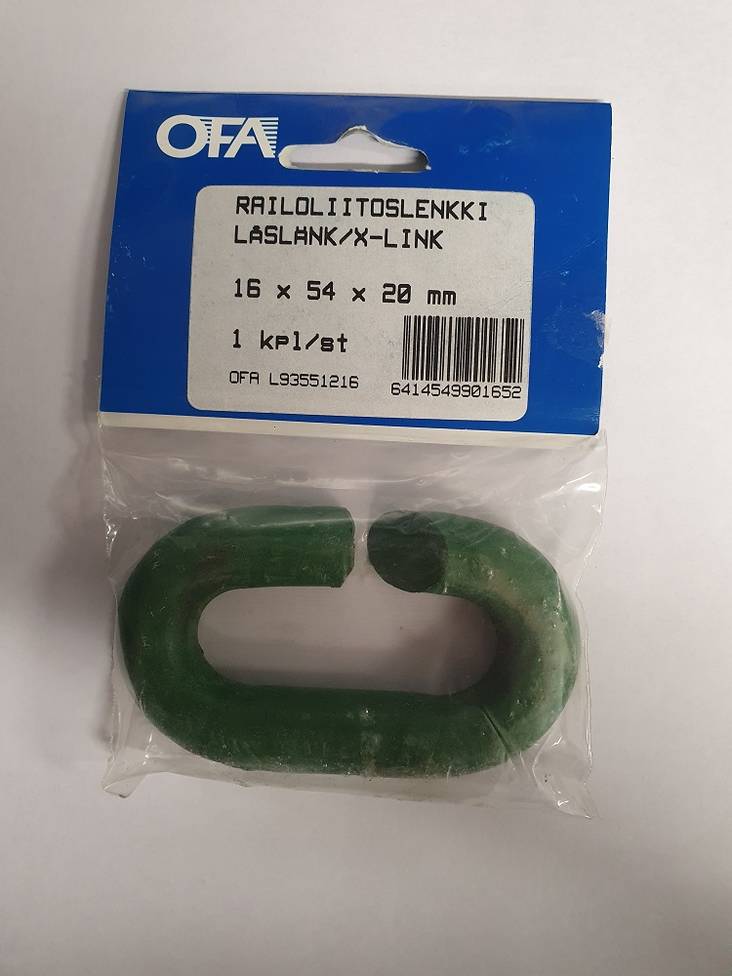 Railoliitoslenkki OFA 16x54x20 mm 1 kpl - Traktoritarvikkeet - 6414549901652 - 1