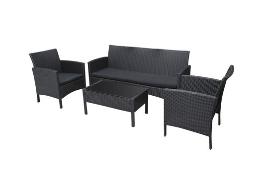 Sohvasetti Galaxy polyrottinkia - Puutarhapöydät, -penkit ja ryhmät - 6438313044352 - 1