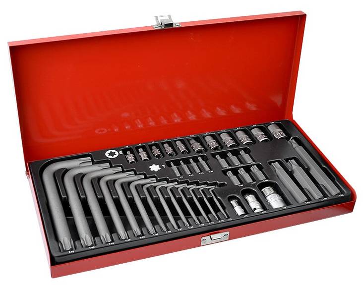 Torx-Työkalusarja AmPro 40-osaa - Työkalusarjat, hylsysarjat ja räikät - 795609332712 - 1