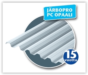 Valokate JärboPro PC trapetsi Opaali 3,6 - Valokatteet ja kennolevyt - 7290103120122 - 1