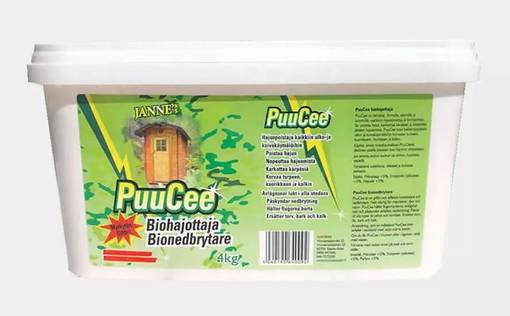 PuuCee Biohajottaja 4 kg - Kuivikekäymälän lisätarvikkeet - 5060190640092 - 1