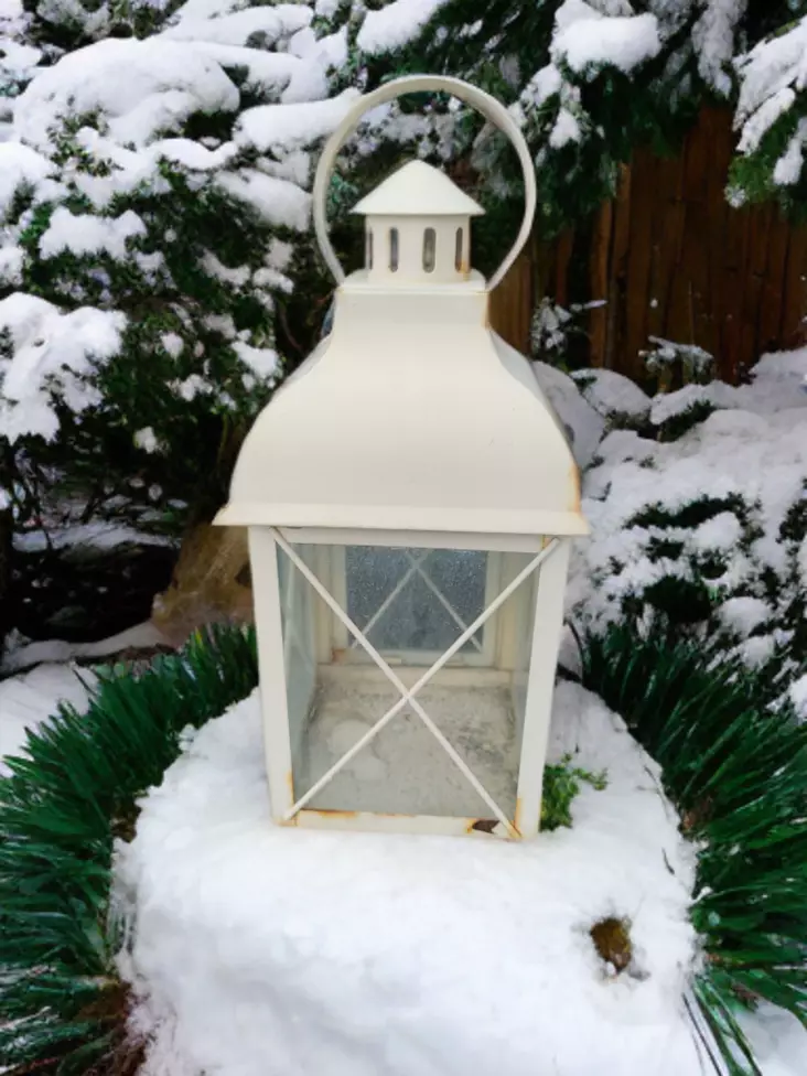 Lyhty Valkoinen 39cm - Kynttilät, lyhdyt ja ulkotulet - 546543543543522 - 1