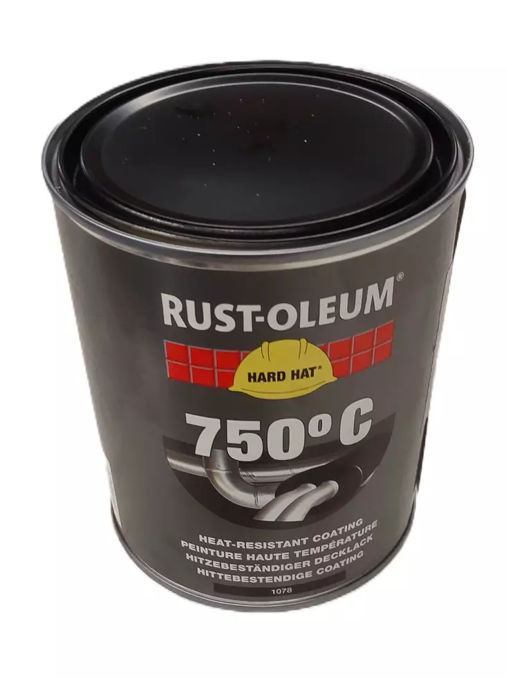 Rust-Oleum Kuumankestomaali 0,75 l Musta - Metalli- ja kuumankestomaalit - 8715743017032 - 1