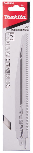Makita Puukkosahanterä 228x1,25mm B-49840 - Puukkosahanterät - 88381461573 - 2