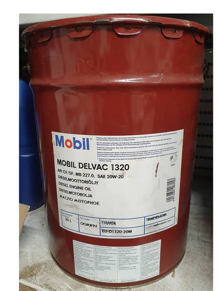 Mobil Delvac 1320 moottoriöljy 20 l - Moottorin voiteluaineet - 6413284407153 - 1