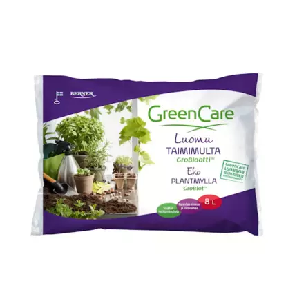 Taimimulta grobiootti GreenCare 8l - Puutarhamullat ja turve - 6414504610353 - 1