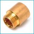 Hanajatko messinki 1/2" x 20 mm 1572123 - Kierreliittimet - 6415895087571 - 1