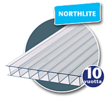 Plastmo NorthLite 10mm/3,9 m kirkas - Valokatteet ja kennolevyt - 5709128660503 - 1