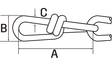 Solmukettinki 2,0x28mm sähkösinkitty - Ketjut ja kettingit - 6438313601463 - 3