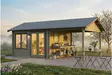 Pihatalo ja katos Vikersund 15,2 m2 + 11,4 m2 - Aitat ja vierasmajat - 4018211761883 - 7