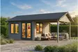 Pihatalo ja katos Vikersund 15,2 m2 + 11,4 m2 - Aitat ja vierasmajat - 4018211761883 - 3