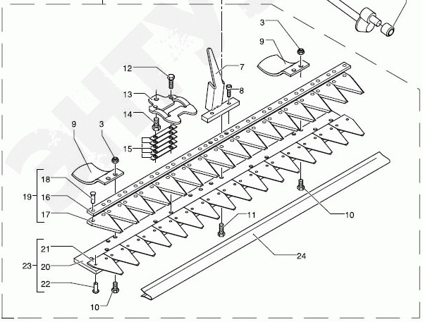 5312105-13 Knife, Assy - McCulloch/Partner terät - 5312105-13 - 1