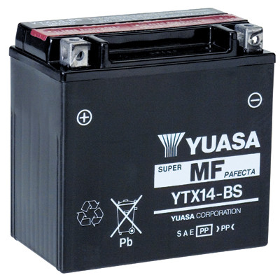 Akku YTX14-BS, YUASA 12V/12Ah - Akut - 5050694004513 - 1